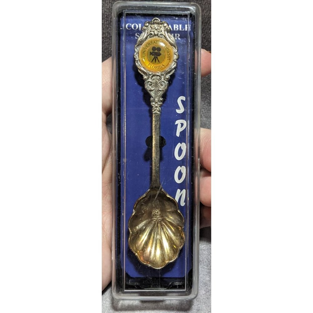 Universal Studios Florida Vintage Collectible Gold Plated Spoon